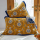 Single Yellow Flower Butterfly Pillow Towel Premium Cotton Gauze Pillow Towel Pair - Simple Nordic Style (52x75cm) - Mekamart Australia