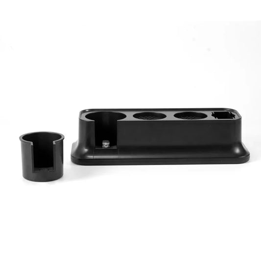 Black Espresso Coffee Tamping Station - Barista Tool Organizer for 51/53/58mm Portafilter, Tamper & Distributor - Mekamart Australia