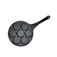 Black Flat 7-hole + Black Handle (Gas Model) Non-Stick Pancake Pan - 7-Hole Fun Shapes Breakfast Griddle (27cm) - Mekamart Australia