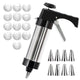 Black Deluxe Cookie Press & Icing Gun Set - 13 Discs & Multiple Nozzles for Baking & Decorating - Mekamart Australia