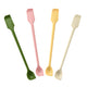 12-Piece Double-Ended Silicone Spatula & Jar Scraper Set - 4 Colors (Yellow, Green, Pink, White) - Mekamart Australia