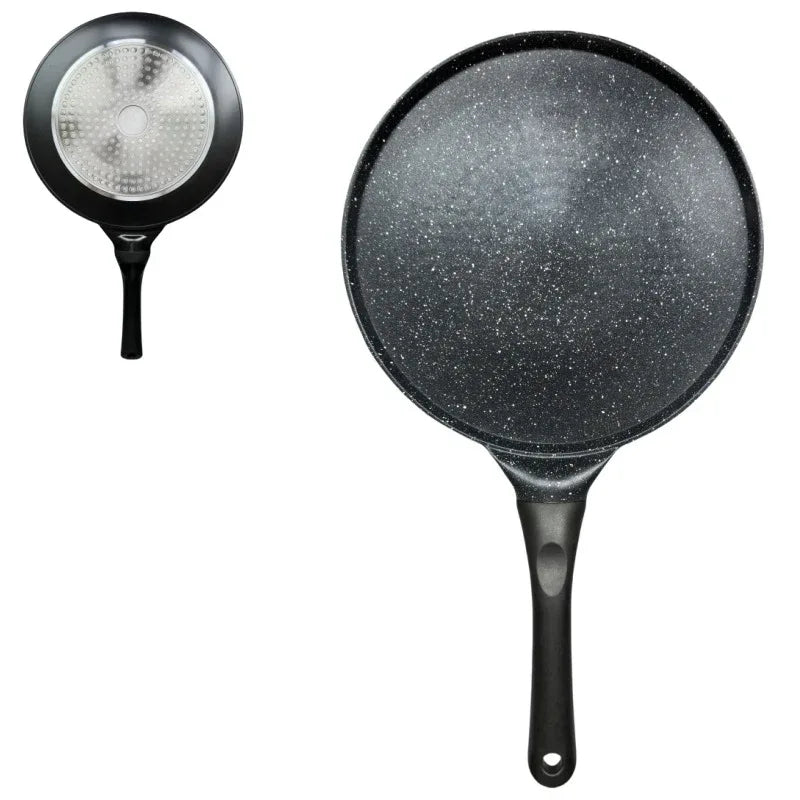 Large Black Plane Versatile Non-Stick Frying Pan (27cm) - Induction Ready Skillet for Everyday Cooking - Mekamart Australia