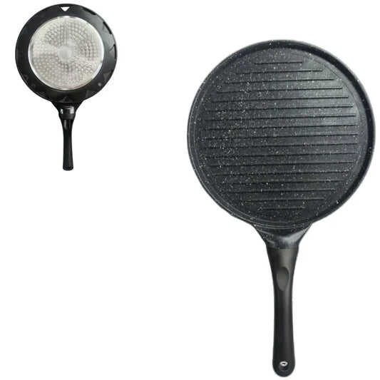 Black Steak Versatile Non-Stick Frying Pan (27cm) - Induction Ready Skillet for Everyday Cooking - Mekamart Australia