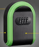 Green 3PCS Wall Mount Plastic Combination Key Lock Box - Secure Key Safe Storage Box - Mekamart Australia