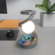 Grey-Black Modern Levitating LED Desk Lamp with Wireless Phone Charger - Spiral Design Atmosphere Light - Mekamart Australia
