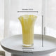 Nordic-Style Glass Vase - Elegant Fluted Flower Vase for Home Decor(Yellow) - Mekamart Australia