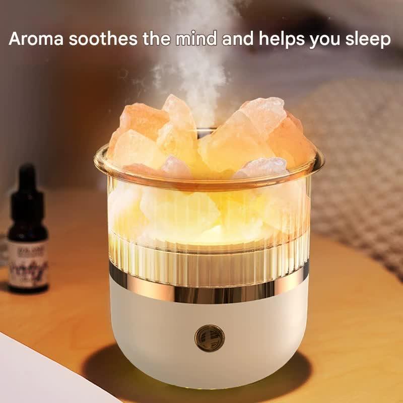 Crystal Humidifier with LED Light - Aromatherapy Diffuser for Home Relaxation(green) - Mekamart Australia