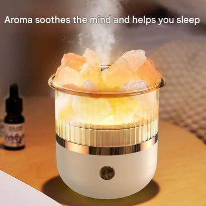 Crystal Humidifier with LED Light - Aromatherapy Diffuser for Home Relaxation(green) - Mekamart Australia