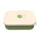 Dark green Microwave-Safe Silicone Lunch Box with 4 Compartments - Airtight Bento Box for Work and Travel - Mekamart Australia