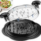 Upgraded Meat Shredder Tool - Rotating Chicken & Pork Puller with Anti-Slip Base & Ergonomic Grips(black) - Mekamart Australia