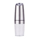 Gravity Electric Salt & Pepper Grinder Set - Adjustable Coarseness, LED Light, Battery Operated(silver)