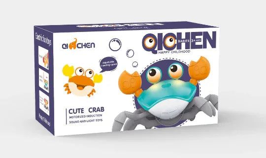Interactive Crawling Crab Baby Toy with Music, Lights & Obstacle Avoidance(green) - Mekamart Australia