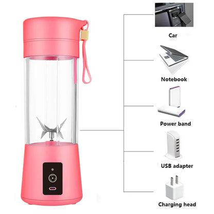 Blue Portable Blender USB Rechargeable - Personal Size Smoothie Maker On The Go - Mekamart Australia