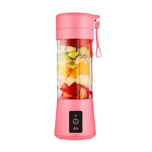 Pink Portable Blender USB Rechargeable - Personal Size Smoothie Maker On The Go - Mekamart Australia