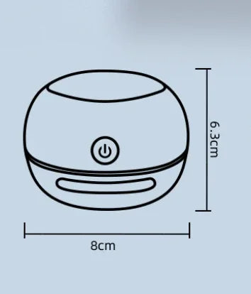 Blue Cordless Tabletop Crumb Sweeper - USB Rechargeable Mini Vacuum for Desk - Mekamart Australia
