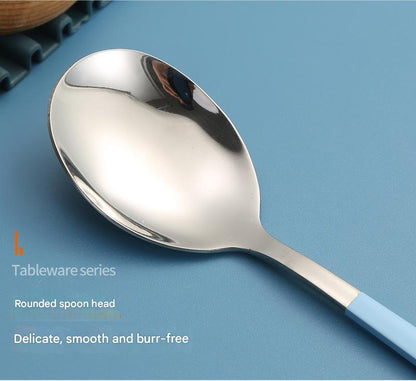 2 - pcs Light blue Reusable Travel Utensil Set with Case - 304 Stainless Steel Spoon, Fork & Chopsticks - Mekamart Australia