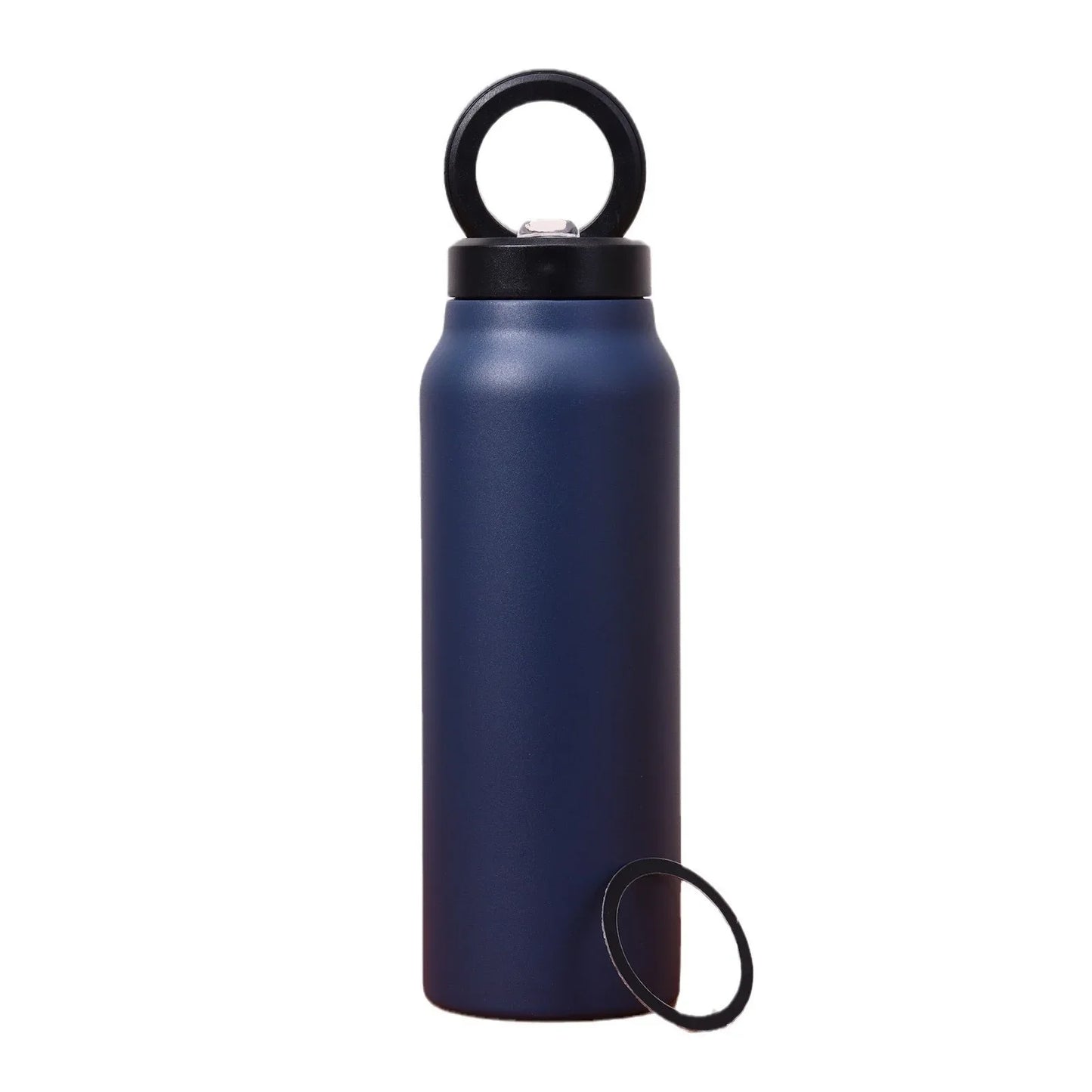 Stainless Steel Insulated Water Bottle with Integrated Magnetic Phone Stand - Blue (32oz) - Mekamart Australia