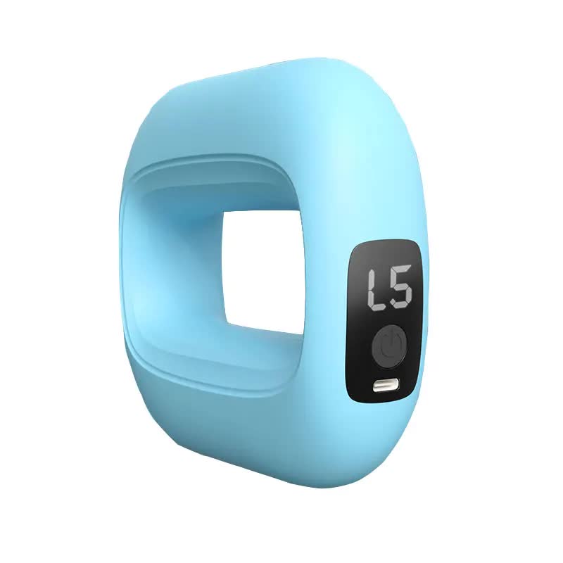 Portable Electric Muscle Relaxation Ring Massager - with Digital Display Blue