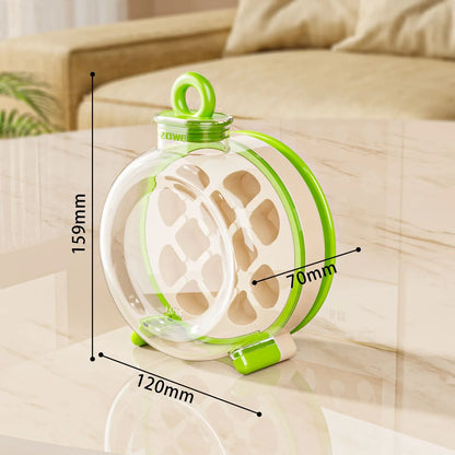 Green Portable Press-Release Ice Cube Maker Bottle - Makes 12 Cubes, Doubles as Bottle - Mekamart Australia