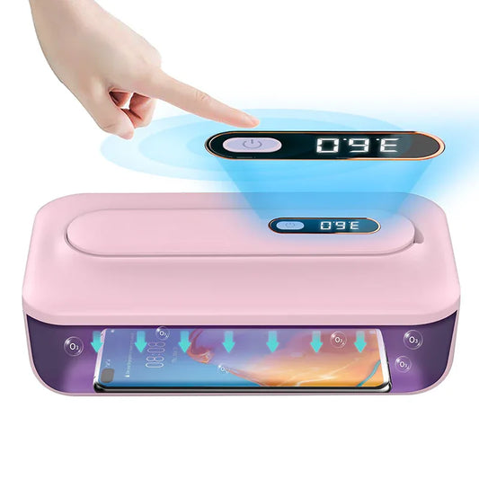 Pink 2-in-1 UV Sterilizer Box & Detachable Wand - For Phone, Jewelry, Masks - Mekamart Australia