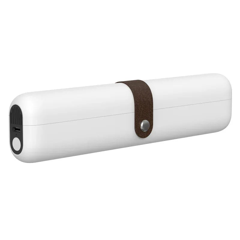 Travel UVC Toothbrush Sanitizer Box - Magnetic Closure, Rechargeable - Mekamart Australia