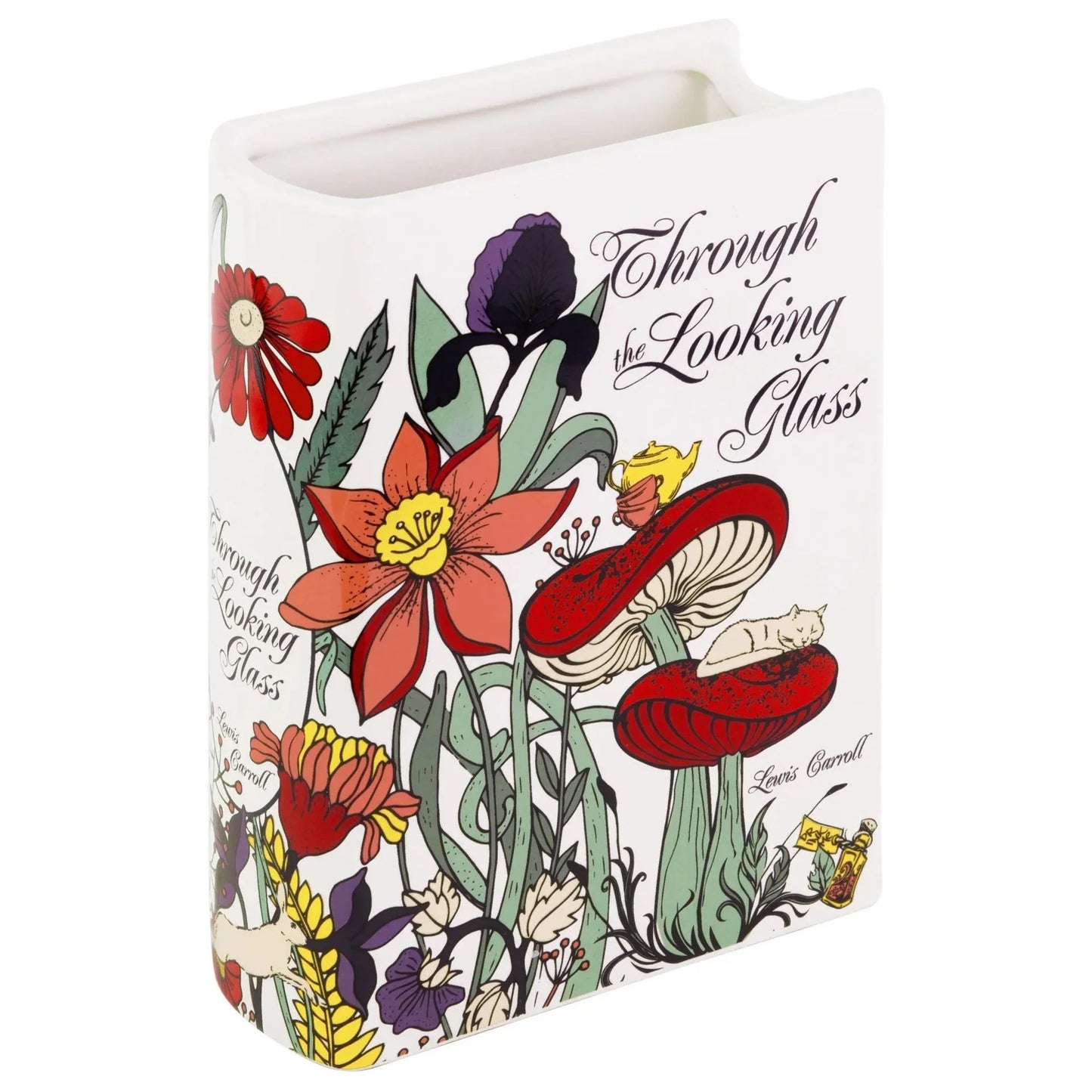 Literary Book Vase - Creative Ceramic Planter & Desk Organizer(Type A - 21x13x7cm) - Mekamart Australia