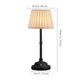 Black and White Elegant Rechargeable Fabric Shade LED Lamp - Cordless Touch Stepless Dimmable Table Light - Mekamart Australia