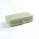 Green Stylish PU Leather Travel Jewellery Box - Compact Organizer for Rings, Earrings, Necklaces with Mirror - Mekamart Australia