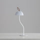 White Three-dimensional stripes Sleek Minimalist LED Mushroom Table Lamp - Rechargeable 3-Color Touch Control, Bar & Ambient Light - Mekamart Australia