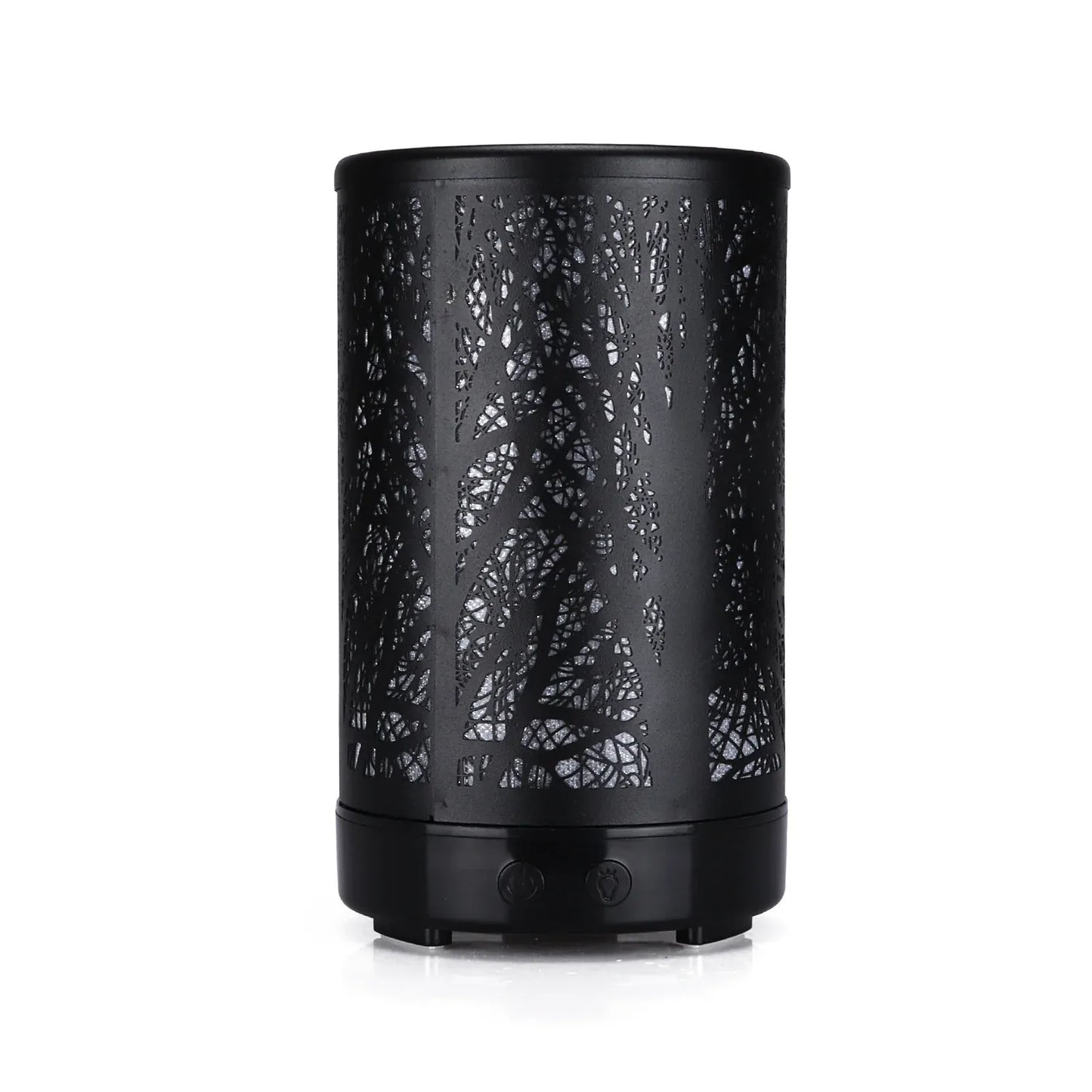 Black Forest Design Iron Essential Oil Diffuser - 7 Color LED Ultrasonic Cool Mist Humidifier 100ml - Mekamart Australia