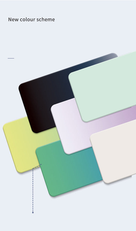 Green-Blue Gradient Premium Large Silicone Mouse Pad - Non-Slip, 600x300mm for Office and Gaming
