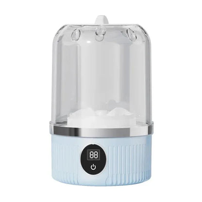 Blue Portable Mini Washing Machine - Rechargeable USB-C Electric Washer for Travel, Delicates & Socks - Mekamart Australia