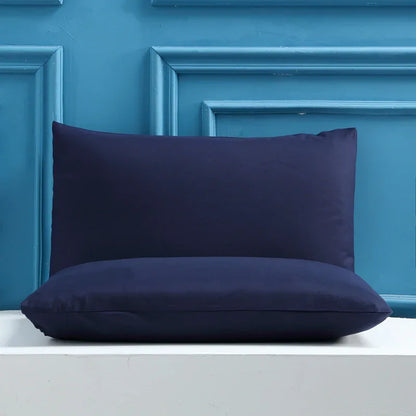 Dark Blue Ultra Soft Brushed Waterproof Pillow Protectors (Set of 2) - 50x70cm, Stain & Spill Guard for Bed Pillows(Note: pillow core not included) - Mekamart Australia