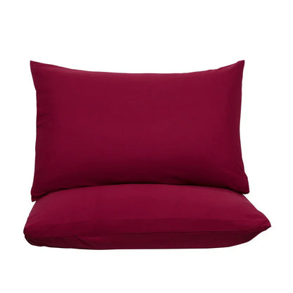 Claret Red Ultra Soft Brushed Waterproof Pillow Protectors (Set of 2) - 50x70cm, Stain & Spill Guard for Bed Pillows(Note: pillow core not included) - Mekamart Australia