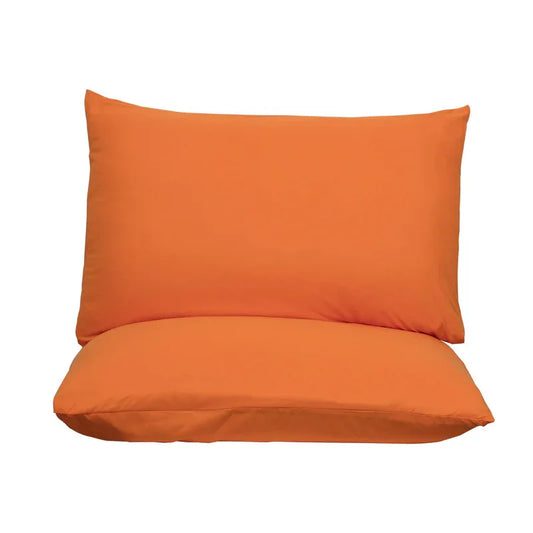 Orange Ultra Soft Brushed Waterproof Pillow Protectors (Set of 2) - 50x70cm, Stain & Spill Guard for Bed Pillows(Note: pillow core not included) - Mekamart Australia