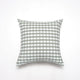 Green Small Plaid Pattern Set of 2 Decorative Cushion Covers - 45x45cm, Soft Polyester (Inserts Not Included) - Mekamart Australia