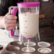 Purple Precision Batter Dispenser with Measurement Marks - 900ml Easy Pour for Pancakes, Cupcakes & Waffles - Mekamart Australia