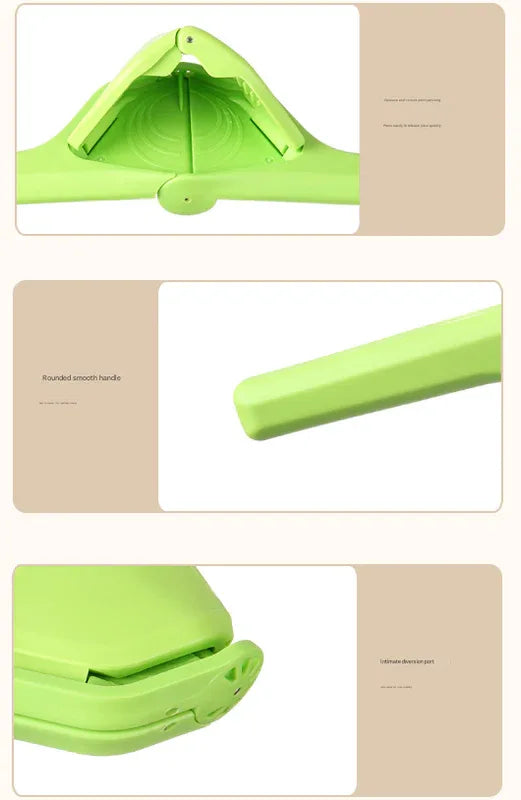 3 Pcs Yellow Easy-Squeeze Manual Citrus Juicer - Durable Lemon & Orange Squeezer with Pour Spout, Food-Grade PP - Mekamart Australia