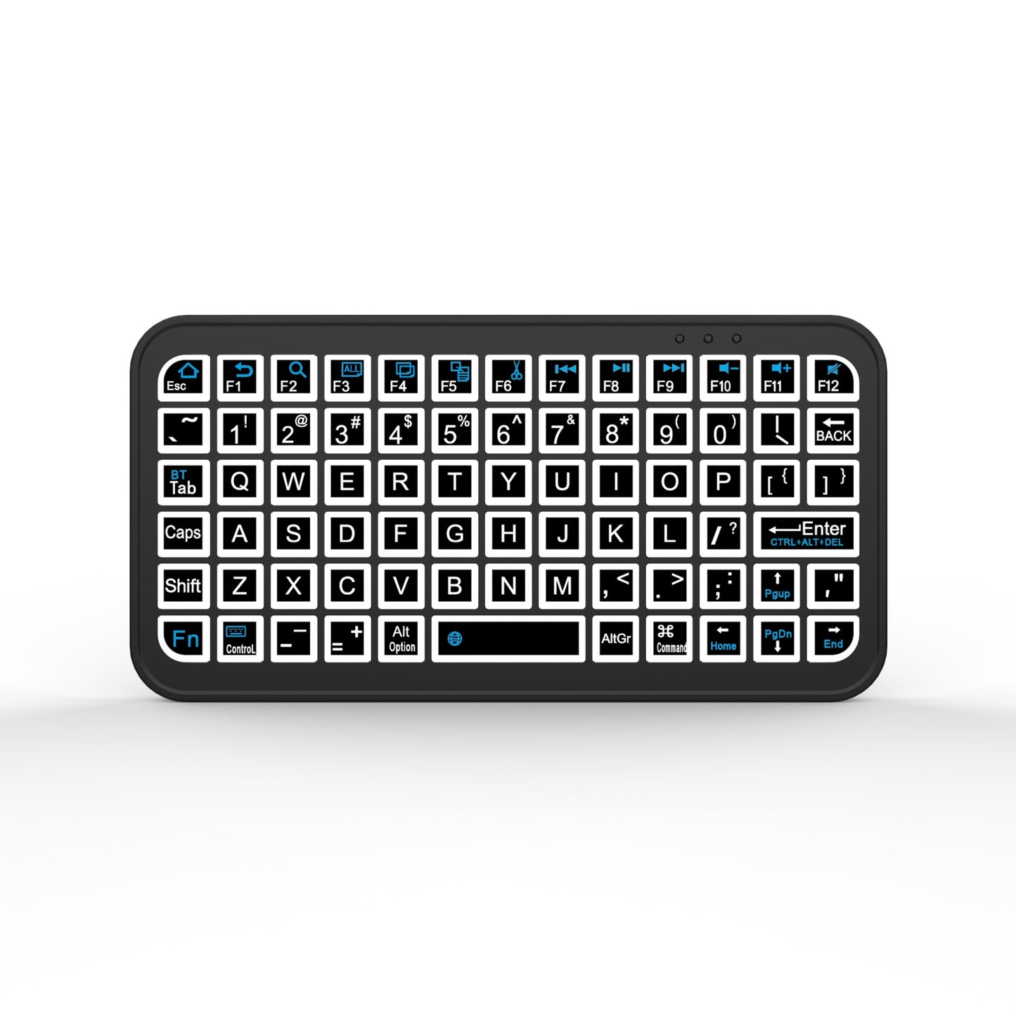 M7 Ultra-Slim Mini Bluetooth Keyboard - Tri-System Portable Wireless Typing for Phone, Tablet & PC