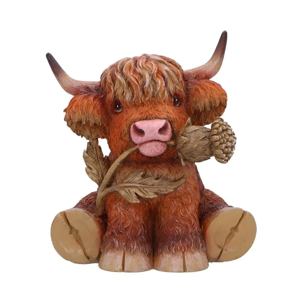 Cute Scottish Highland Cow Resin Statue - Nordic Home Decor Gift - Mekamart Australia