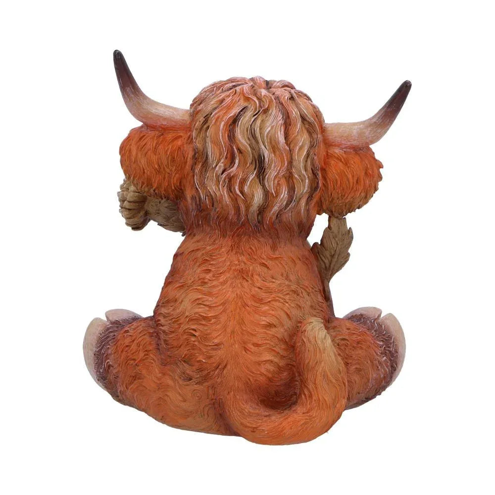Cute Scottish Highland Cow Resin Statue - Nordic Home Decor Gift - Mekamart Australia