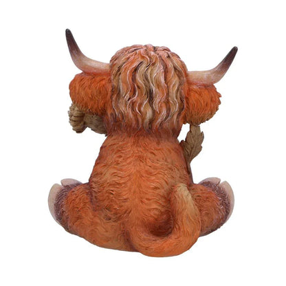 Cute Scottish Highland Cow Resin Statue - Nordic Home Decor Gift - Mekamart Australia