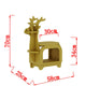 Yellow Small Creative Reindeer-Shaped Solid Wood Bookshelf for Kids - Mekamart Australia