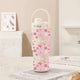 White-Line Cherry Bow 30oz Ceramic-Lined Insulated Tumbler with Handle, 735ml Stainless Steel Travel Mug - Mekamart Australia