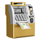 Kids ATM Savings Bank - Electronic Piggy Bank with Debit Card, PIN(Gold) - Mekamart Australia