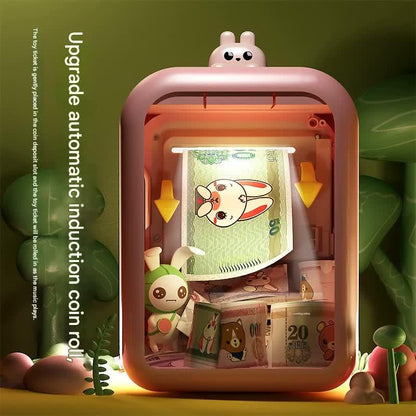Interactive Kids' Piggy Bank Safe with Music, Stories & Password Lock(blue) - Mekamart Australia