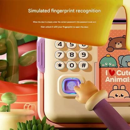 Interactive Kids' Piggy Bank Safe with Music, Stories & Password Lock(Yellow) - Mekamart Australia