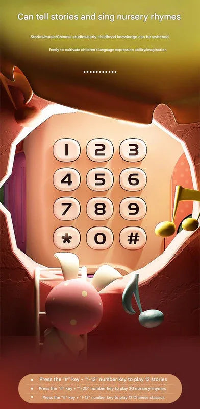 Interactive Kids' Piggy Bank Safe with Music, Stories & Password Lock(Pink) - Mekamart Australia