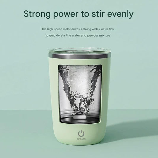 Mini Portable Electric Self-Stirring Mug - USB-C Rechargeable, 4-Hour Use, Stainless Steel (pink) - Mekamart Australia