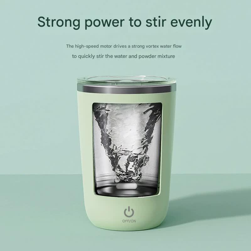 Mini Portable Electric Self-Stirring Mug - USB-C Rechargeable, 4-Hour Use, Stainless Steel (pink) - Mekamart Australia